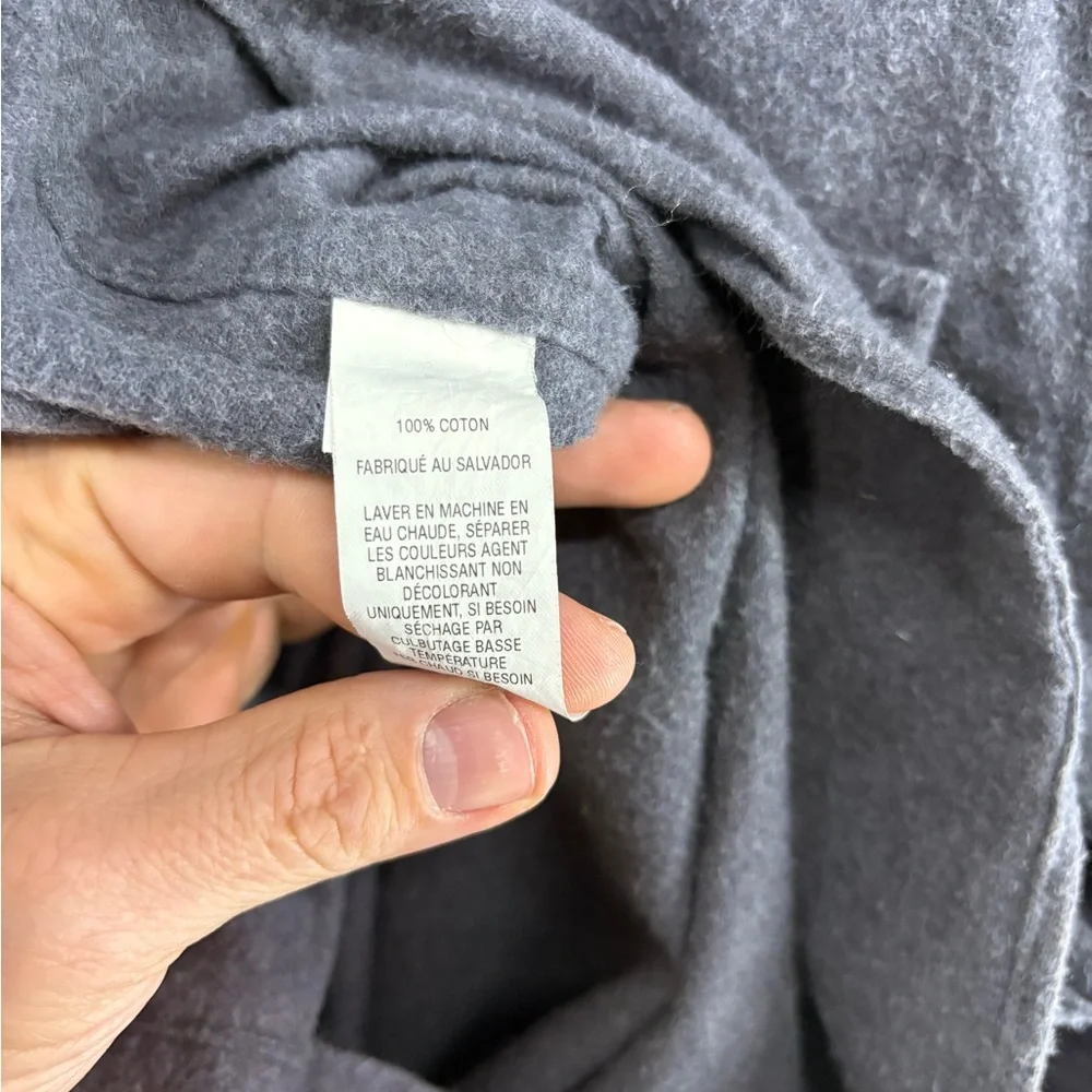 L.L. Bean Men's Button-Down Shirt Jacket in Charcoal Gray
